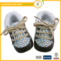 2015 moda de buena calidad niños de cuero moccasions zapatos de cuero de bebé invierno